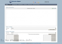 Screenshot Website Baker Deutsch