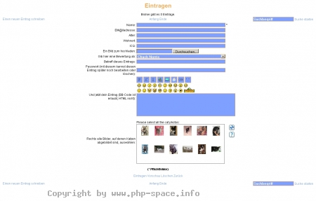 <h4>Beschreibung</h4><p>man kann beim Eintragen ins G�stebuch sogar Bilder hochladen oder Smileys benutzen.</p>
