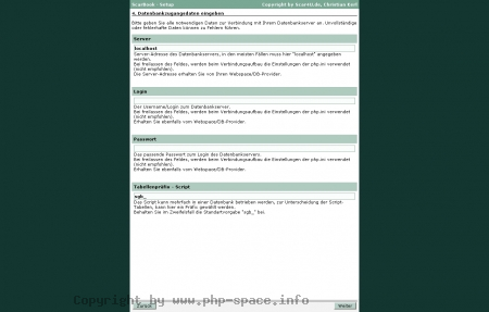 <h4>Beschreibung</h4><p>Die MySQL daten werden abgefragt</p>