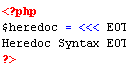 Heredoc Syntax
