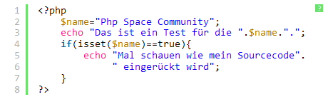 SyntaxHighlighter Beispiel