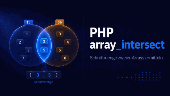 Illustration zum Tutorial: PHP array_intersect(): Schnittmenge mehrerer Arrays bilden