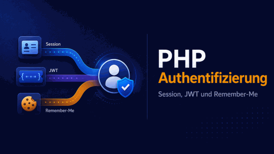 Illustration zum Tutorial: PHP Authentifizierung: Sessions, JWT und Remember-Me