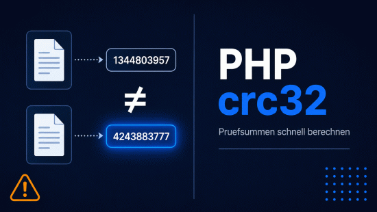 Illustration zum Tutorial: PHP crc32(): Pr&uuml;fsummen schnell und sicher berechnen