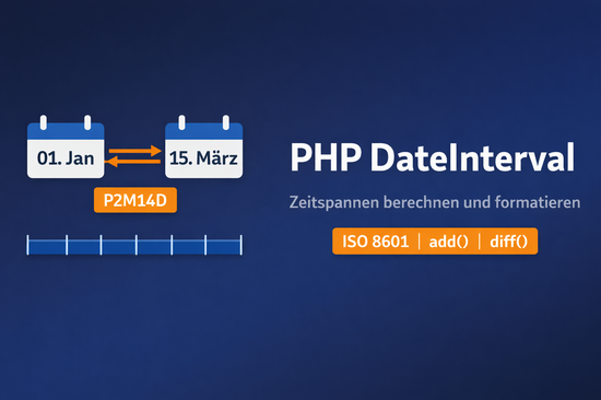 Illustration zum Tutorial: PHP DateInterval: Zeitspannen berechnen und formatieren