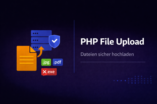 Illustration zum Tutorial: PHP File Upload: Dateien sicher hochladen und verarbeiten