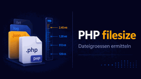 Illustration zum Tutorial: PHP filesize() und disk_free_space(): Dateigr&ouml;&szlig;en pr&uuml;fen