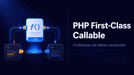 Illustration zum Tutorial: PHP First-Class Callable Syntax: Funktionen als Werte