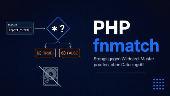 Illustration zum Tutorial: PHP fnmatch(): Strings gegen Muster pr&uuml;fen