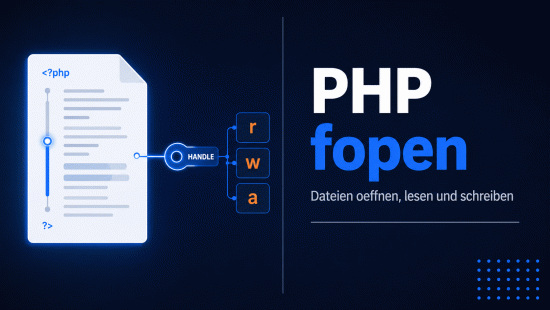 Illustration zum Tutorial: PHP fopen(): Dateien &ouml;ffnen, lesen und schreiben