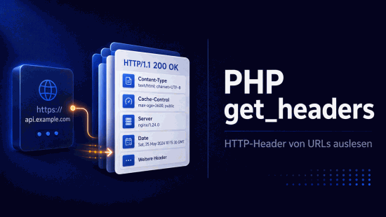 Illustration zum Tutorial: PHP get_headers(): HTTP-Header einer URL abrufen