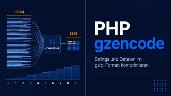 Illustration zum Tutorial: PHP gzencode(): Strings und Dateien komprimieren