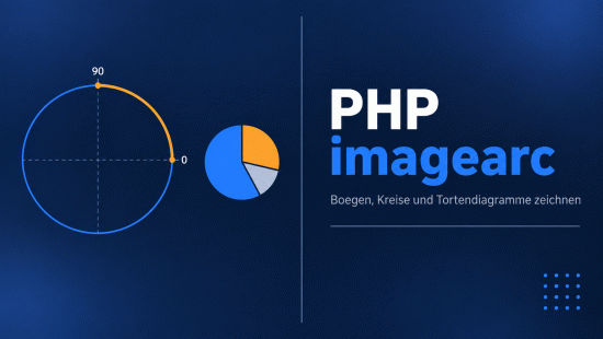 Illustration zum Tutorial: PHP imagearc() Function: B&ouml;gen und Kreise mit GD zeichnen
