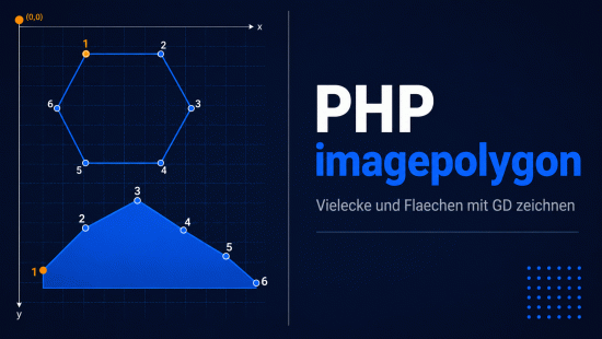 Illustration zum Tutorial: PHP imagepolygon(): Vielecke und Fl&auml;chen mit GD zeichnen