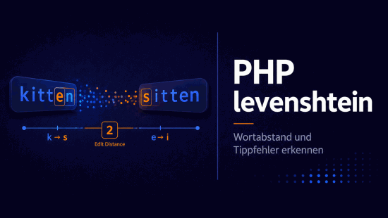 Illustration zum Tutorial: PHP levenshtein(): Ähnlichkeit zweier Strings berechnen