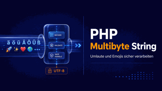 Illustration zum Tutorial: PHP Multibyte-Strings: Umlaute und UTF-8 sicher verarbeiten