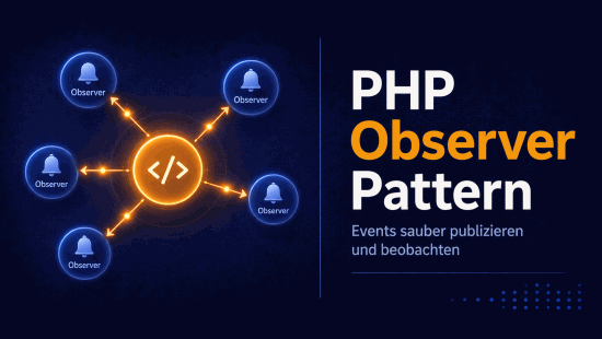 Illustration zum Tutorial: PHP Observer Pattern: Events zwischen Objekten weiterleiten