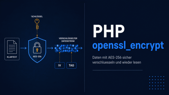 Illustration zum Tutorial: PHP openssl_encrypt(): Daten sicher verschl&uuml;sseln