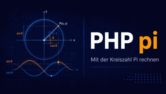 Illustration zum Tutorial: PHP Trigonometrie: sin, cos, tan, deg2rad in der Praxis