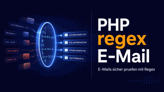 Illustration zum Tutorial: PHP Regex f&uuml;r E-Mail, URL und Telefonnummern