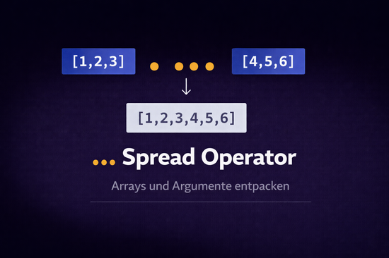Illustration zum Tutorial: Der Spread Operator in PHP: Arrays entpacken und zusammenf&uuml;hren