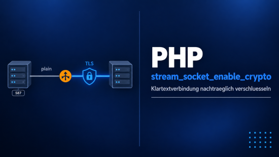 Illustration zum Tutorial: PHP stream_socket_enable_crypto(): STARTTLS, SSL-Fehlercode