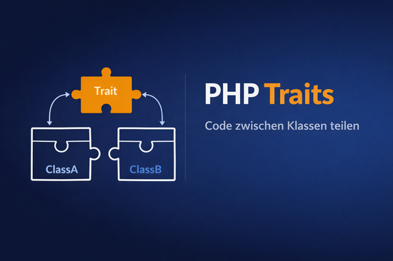 Illustration zum Tutorial: PHP Traits: Code zwischen Klassen wiederverwenden
