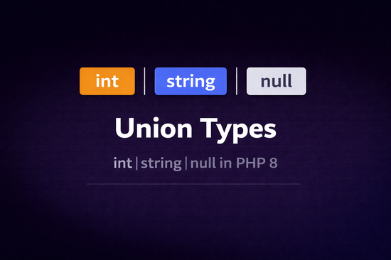 Illustration zum Tutorial: Union Types in PHP 8: Mehrere Typen kombinieren