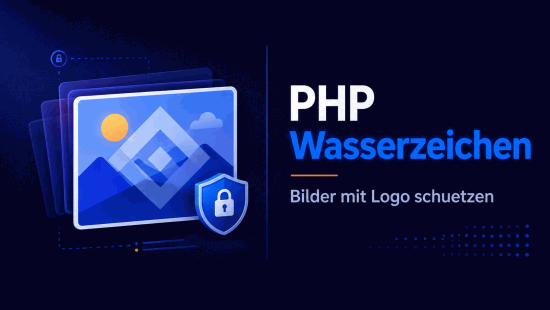 Illustration zum Tutorial: PHP Wasserzeichen auf Bilder setzen mit GD
