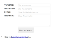 Screenshot vom Script Kontaktformular Script