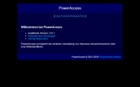 Screenshot vom Script PowerAccess