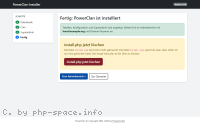 Screenshot PowerClan-Abschluss-der-Installation anzeigen