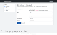 Screenshot PowerClan-Datenbankzugang-im-Installer anzeigen