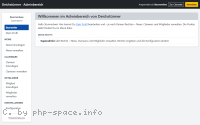 Screenshot PowerClan-Startseite-des-Adminbereichs anzeigen