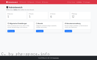 Screenshot PowerPHPBoard-Uebersicht-im-Adminbereich anzeigen