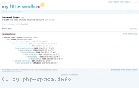 Screenshot vom Script my little forum