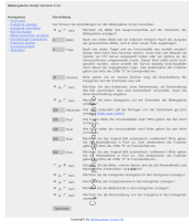 Screenshot vom Script PHP Bildergalerie Skript