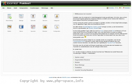 Screenshot Der Administrationsbereich ist sehr Übersichtlich und bietet selbst Anfängern eine leichte Findung und komfortable Bedienung der einzelnen Funktionen.
anzeigen