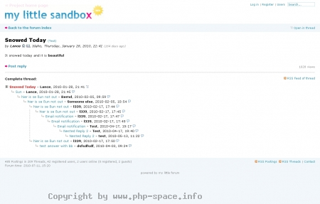 Screenshot Sie sehen auf diesen Bild die Beitragsanzeige von den Forum. anzeigen