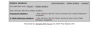Account Daten ändern